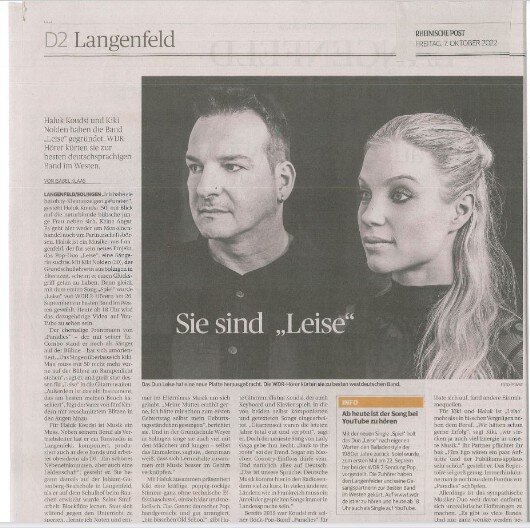 LEISE Interview in der Rheinischen Post