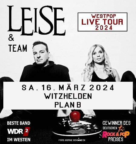 LEISE Live in Witzhelden LEISE spielen live im Plan B